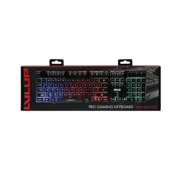 LVL Up Light Up Pro Gaming Keyboard with LED Keys - Picture 1 of 1